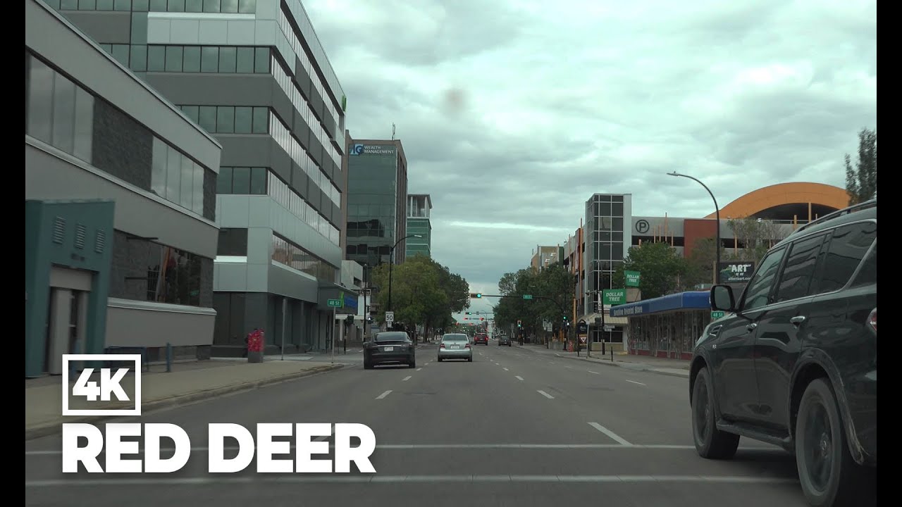 Driving in Red Deer, Canada 4K (2021 Summer)