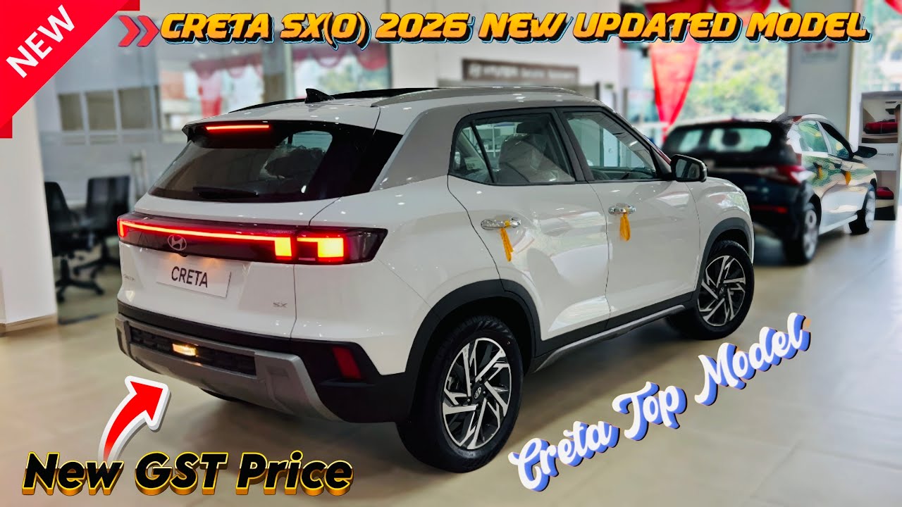 Hyundai Creta SX(0) 2026 New Updated Top Model GST Price Features Updates Mileage