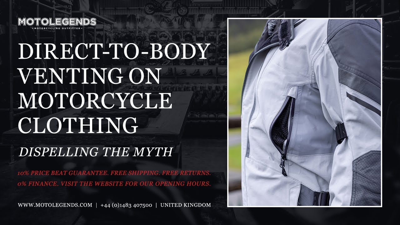 Вентиляционные отверстия на мотоциклетной одежде, направленные прямо на тело. Развенчание мифа