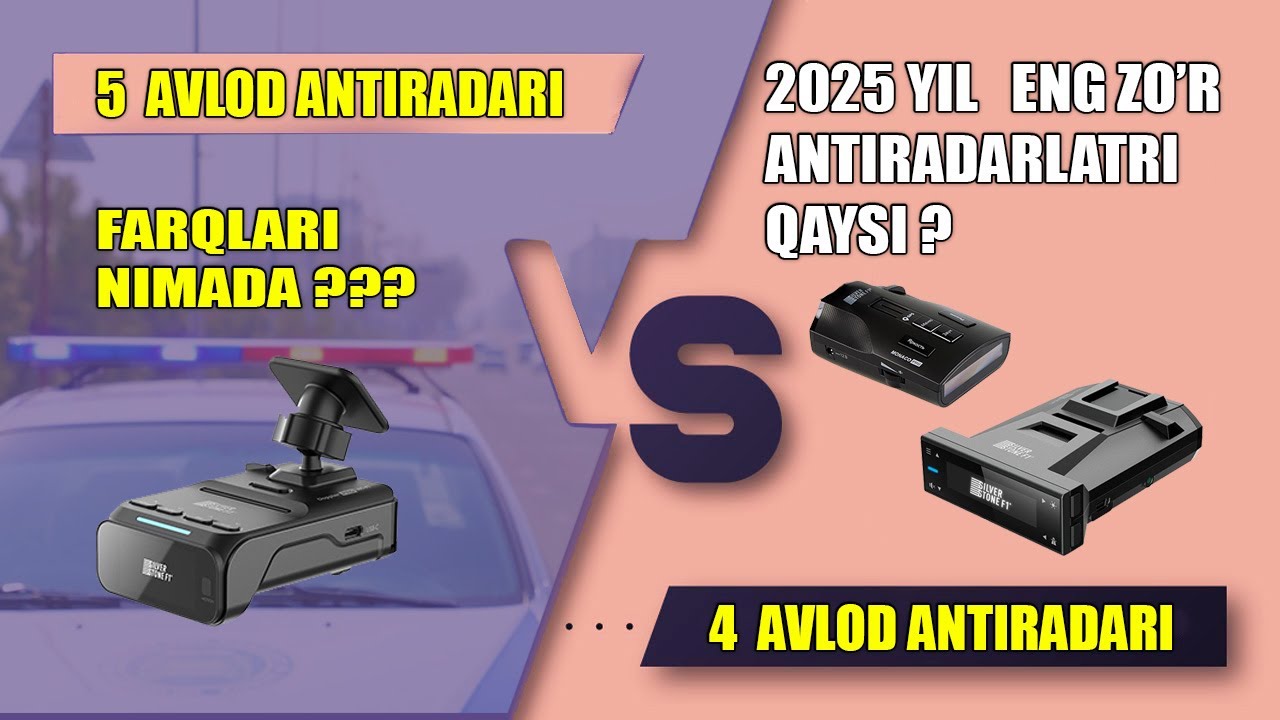 2025 Yilning eng arzon va qimmat radar detektorlari (antiradarlari) qaysi ? 4 va 5 avlod antiradari