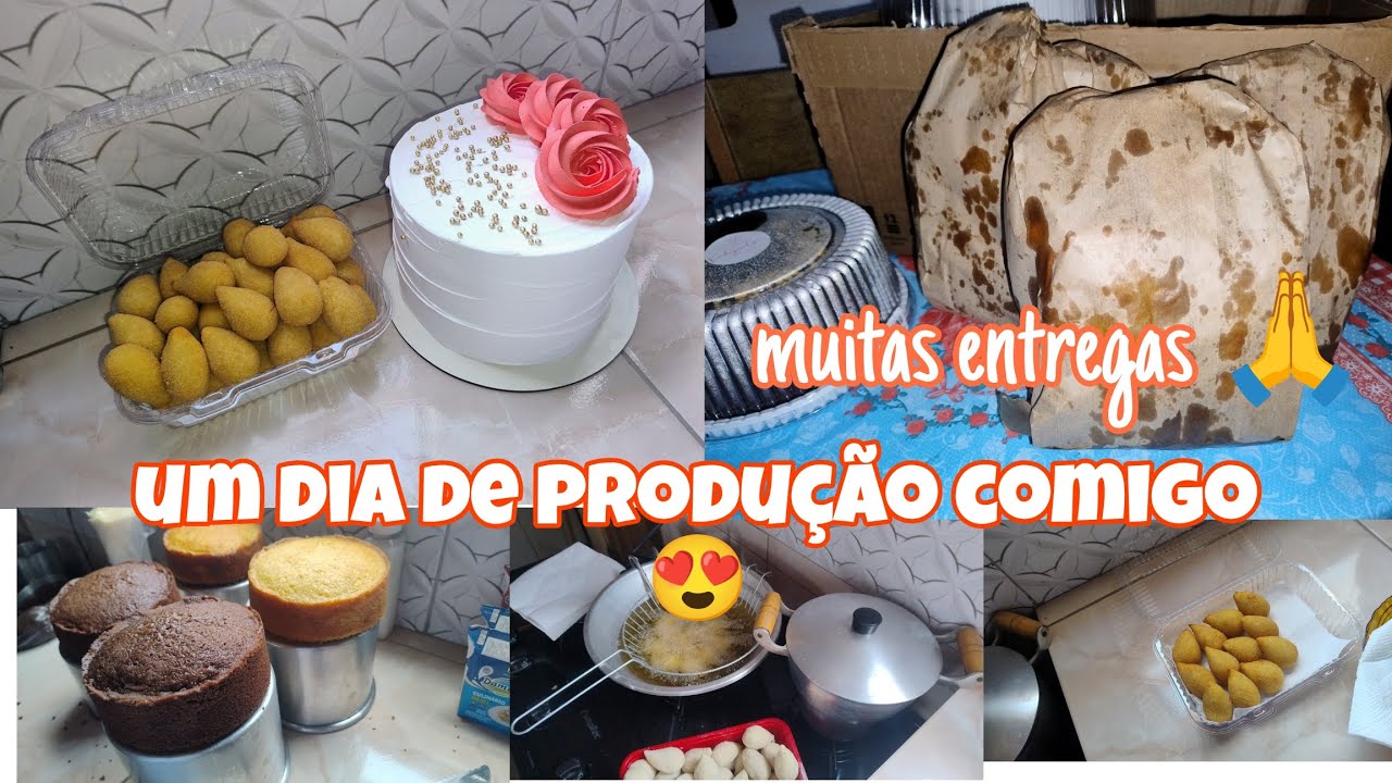 UM DOMINGO DE PRODUÇÃO/BOLOS/SALGADOS e muito mas 🙏