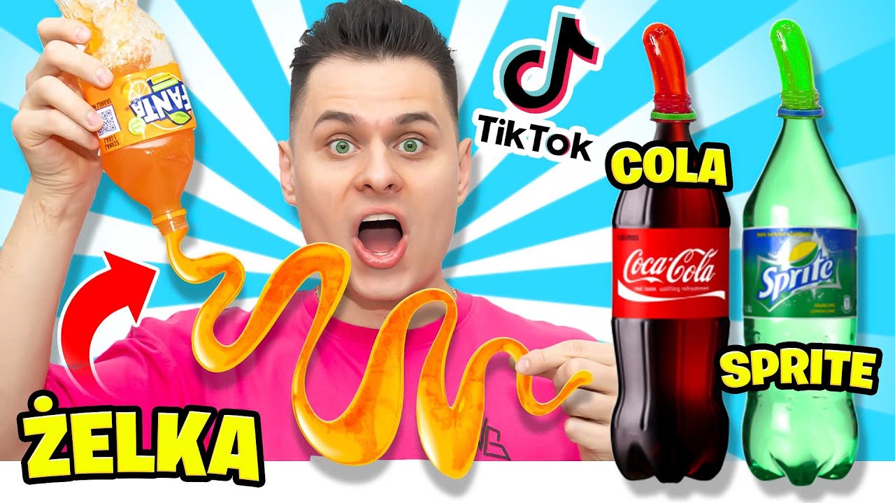 ŻELKI Z POPULARNYCH NAPOJÓW! TESTUJĘ LIFEHACKI Z TIKTOKA!