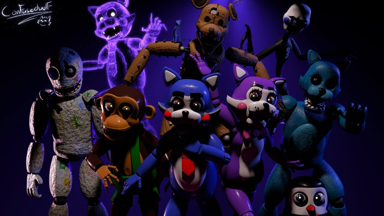 All FNAC characters sing the FNAF 1 song