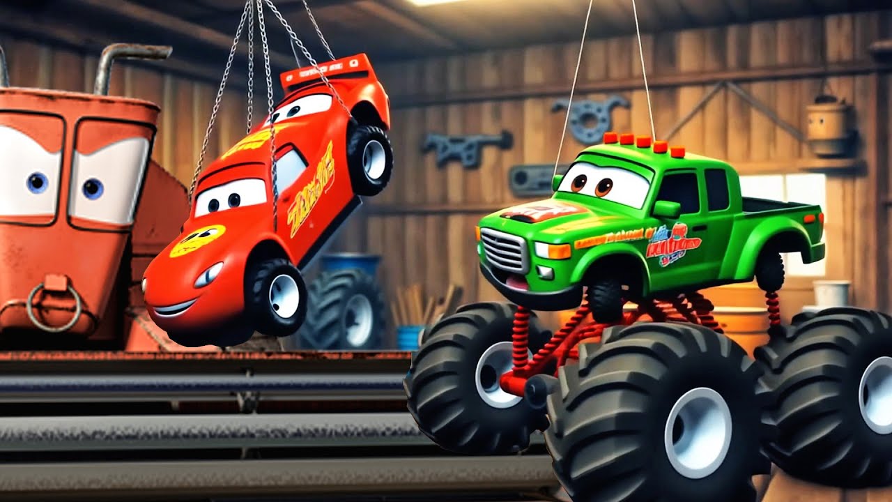 Lightning McQueen Meets Ivy | Cars on the Road Remake