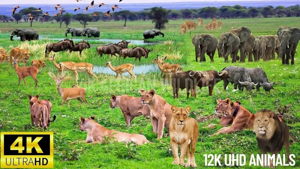 4K African Wildlife at Amboseli National Park – One of Africa’s Most Iconic Wildlife Sanctuaries!