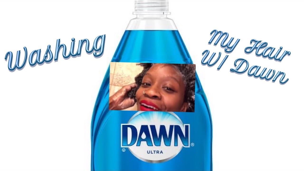 Washing my hair with Dawn Dish Soap 🧼!!!!