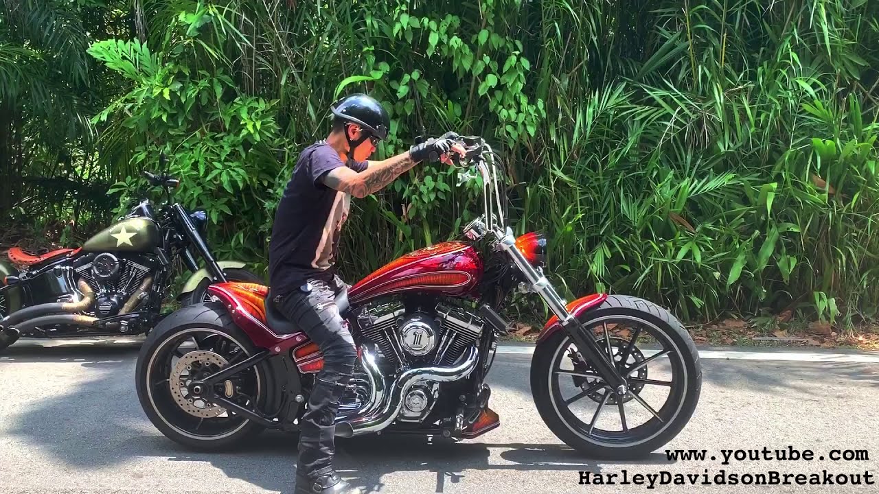 Harley-Davidson Breakout Custom Blow Performance Exhaust Sound from Asia