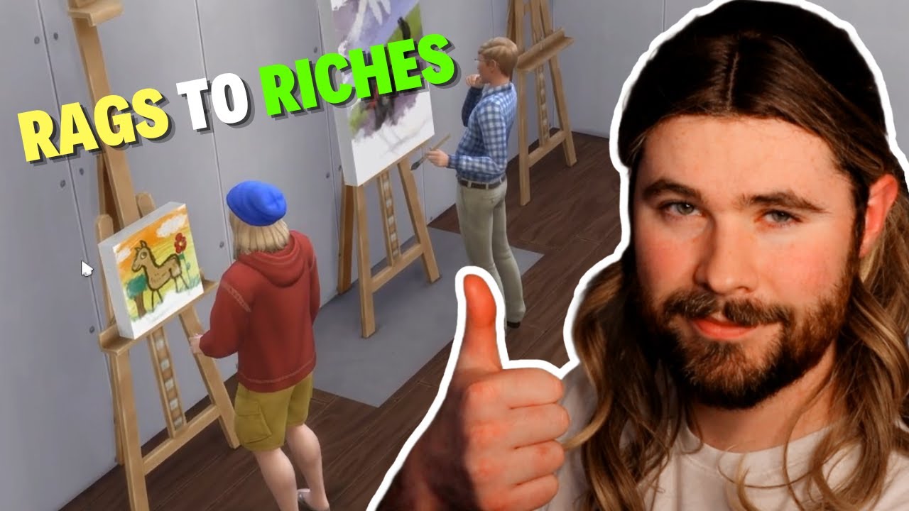 Forcing My Neighbor's to Make Me Money | Sims 4 - Rags to Riches
