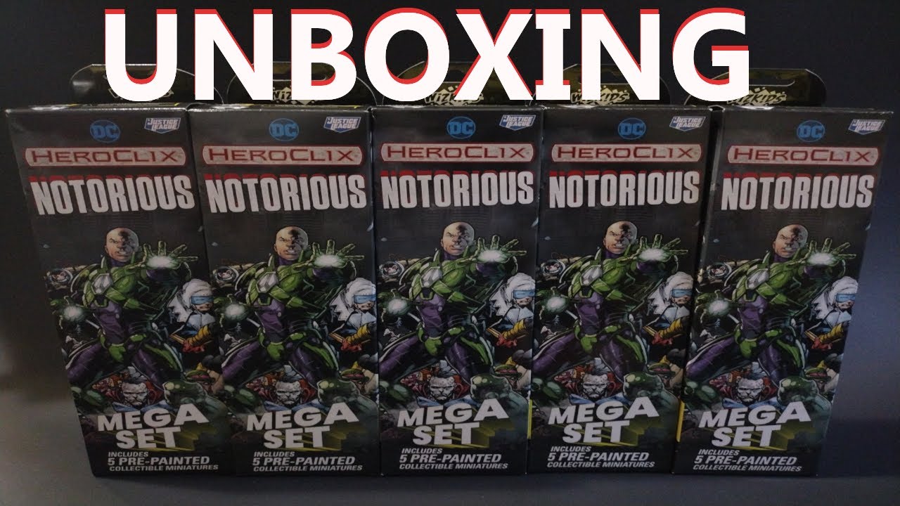 HeroClix Notorious unboxing ~Brick~