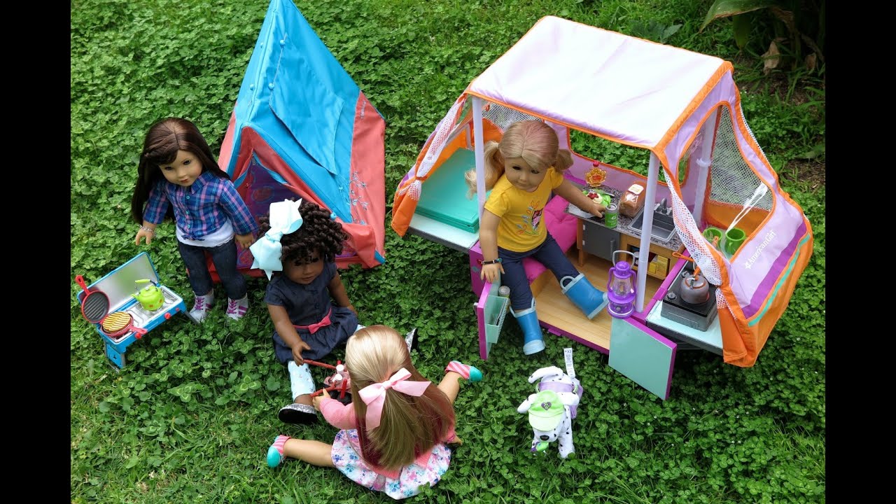 American Girl Camping Pop-Up Camper ~ NEW