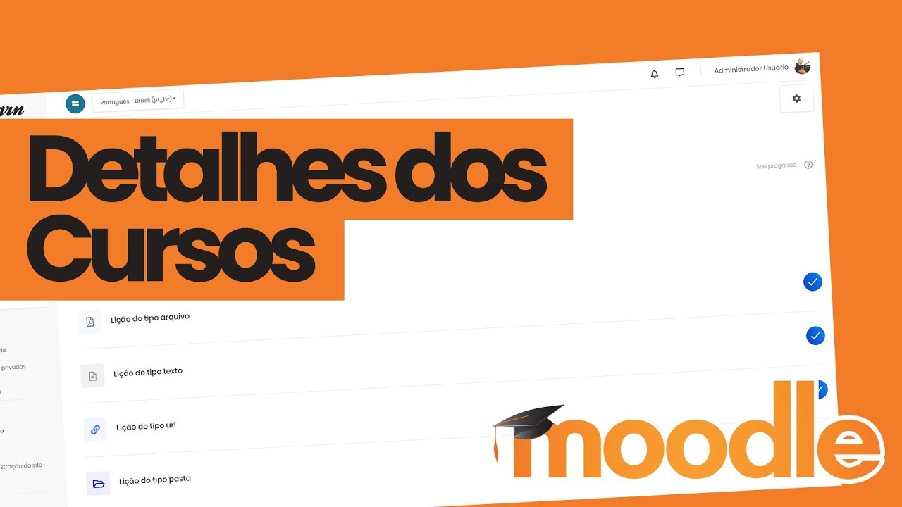 7 - Detalhes do Curso do Moodle #moodle #plataformaead