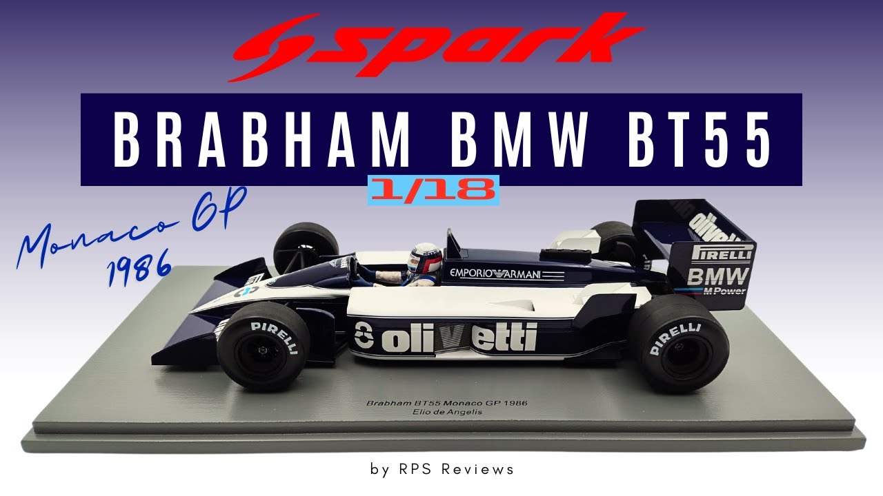 The last dance of Elio De Angelis  - Review & Unboxing Spark Brabham BMW BT55 F1 1/18 modelcar