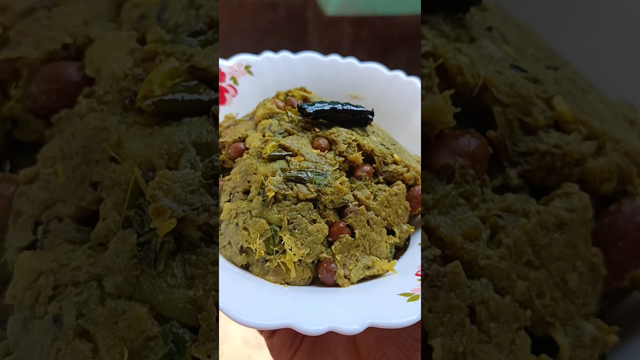 kochu shak recipe.😋 #shorts #cooking
