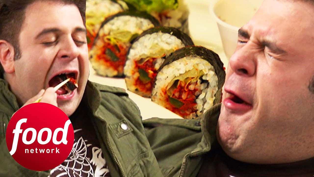 Adam Faces A Sushi Challenge With A Spice 80 Times Hotter Than A Jalape&ntilde;o | Man v Food