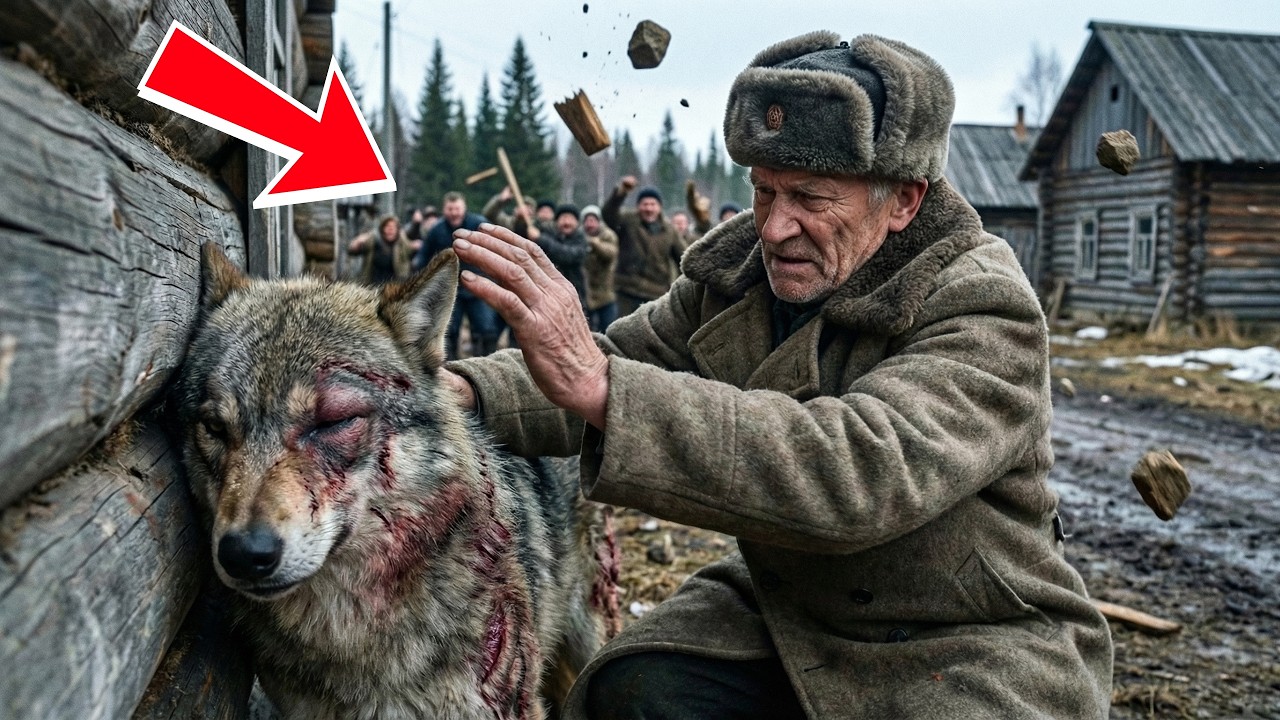 Старик спас волка от разъяренной толпы. Спустя время зверь отплатил им настоящим чудом.