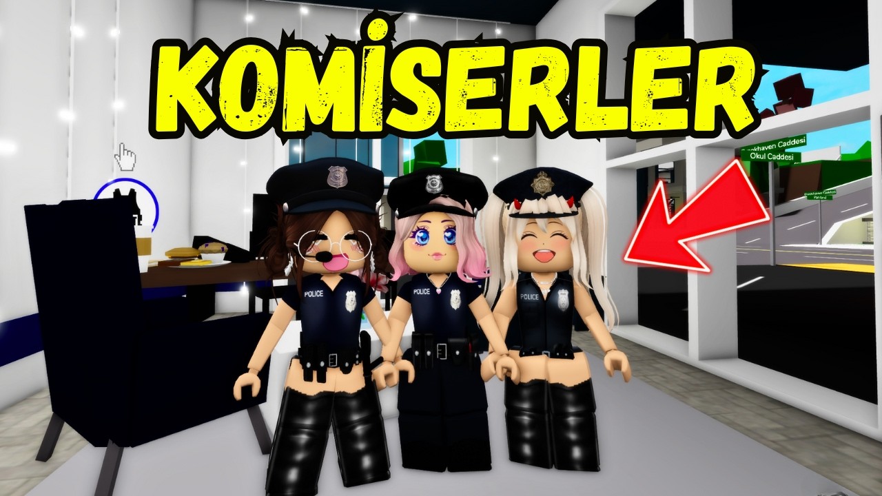 GÜZEL KOMİSERLER İŞ BAŞINDA😊AYŞEM ECE ARI💥ARIGİLLER🐝ROBLOX BROOKHAVEN🏡RP
