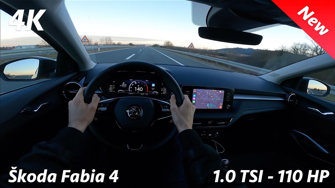 Škoda Fabia 2022 - Тест-драйв от первого лица в 4K | 1.0 TSI — 110 л.с., 6-МКПП