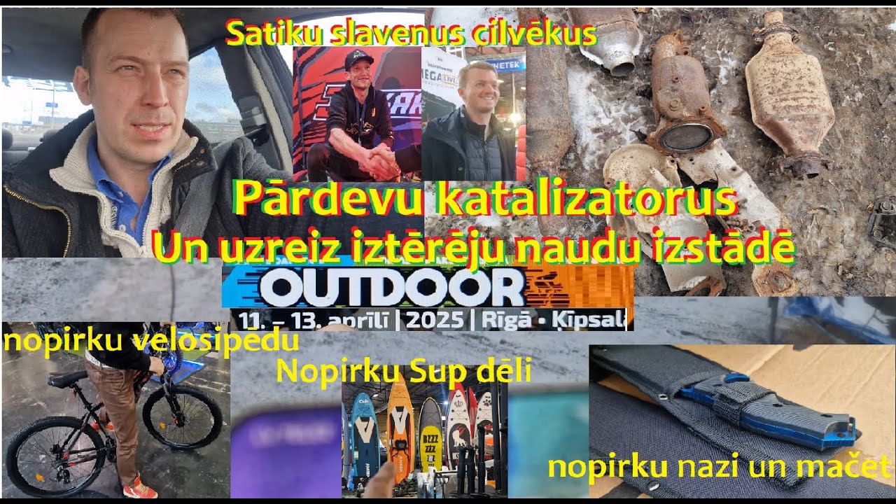 Pārdevu katalizatorus un iztērēju naudu izstādē | Nopirku velosipēdu, Sup dēli, virtuves nažus