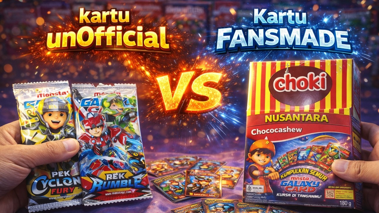 Kartu BoBoiBoy Unofficial (KaWe) vs Kartu FanMade❗️Mana yang Layak Jadi Koleksi?