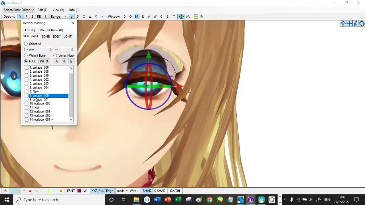 Como hacerle faciales a un modelo que no los tiene en pmx