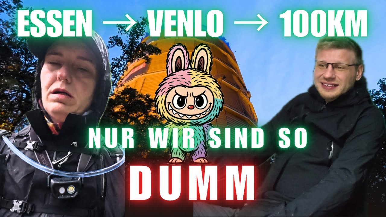 „100 km zu Fuß: Essen → Venlo (Regen, Hunger, Labubu & Drama 😂)“