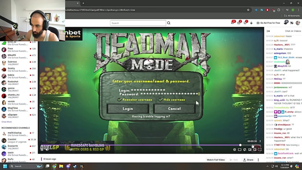 Odablock отреагировал на бан 1013 в прямом эфире