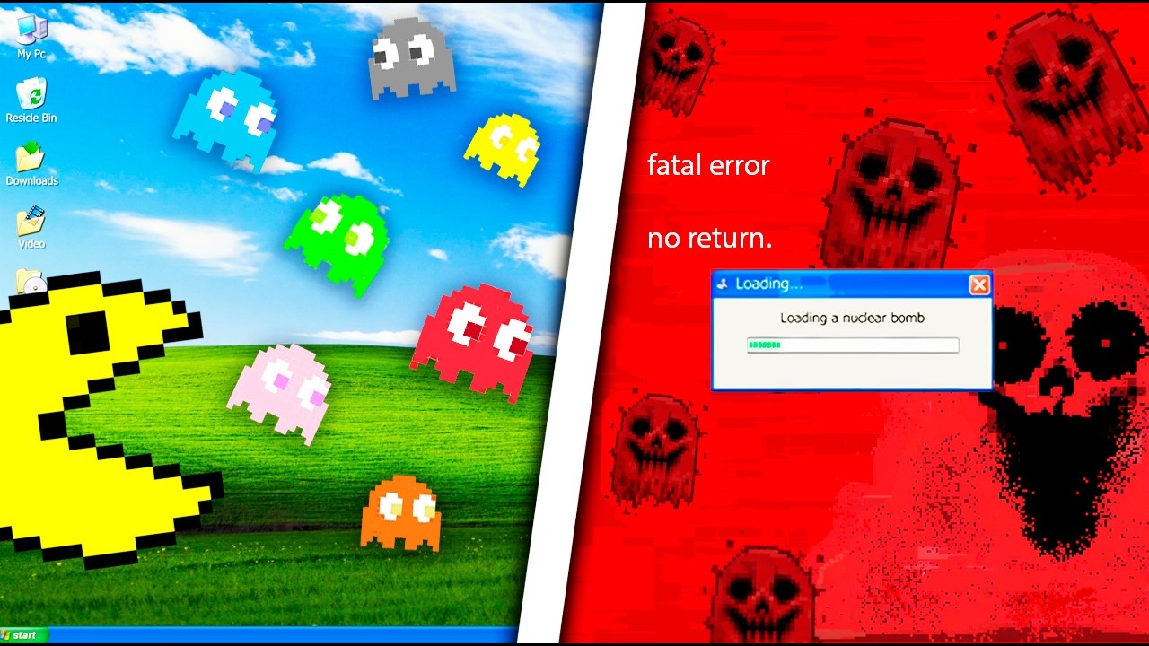 Вирус Pac-Man УНИЧТОЖИЛ мой Windows XP...