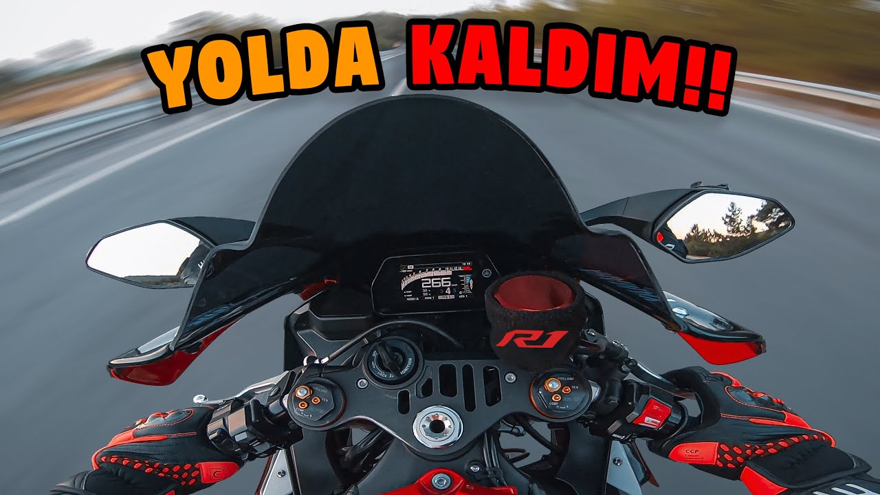 İLK DEFA 1000cc S&Uuml;RMEK! | BENZİNİ BİTTİ! R1 Motovlog