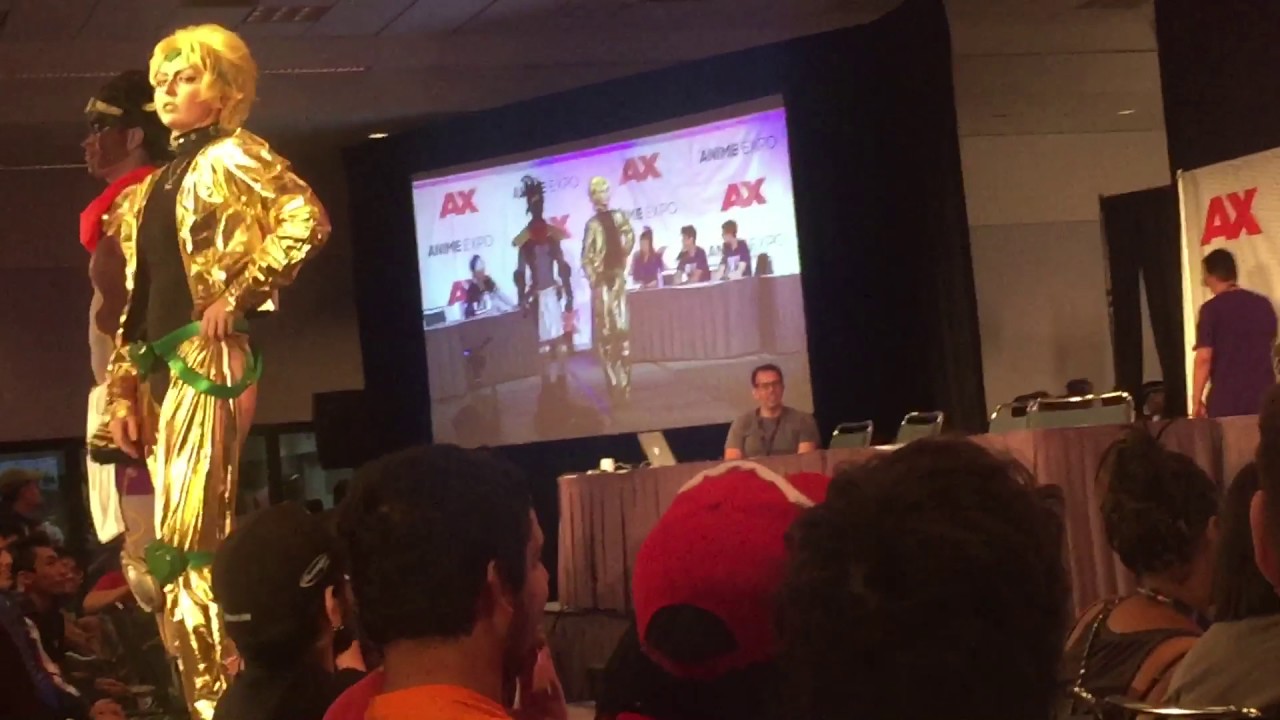 Winners of the JoJo's Bizarre Pose-off (JoJo's Bizarre Adventure panel Anime Expo 2017)