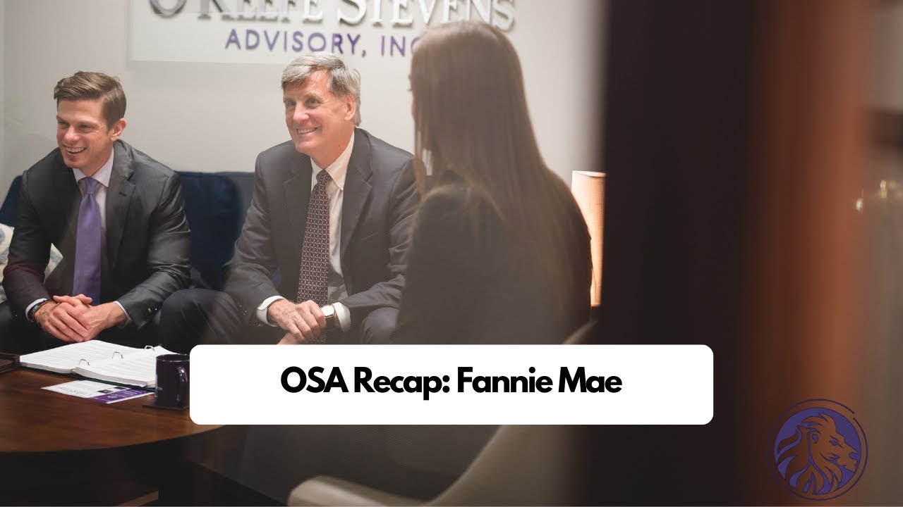 OSA Recaps: Fannie Mae