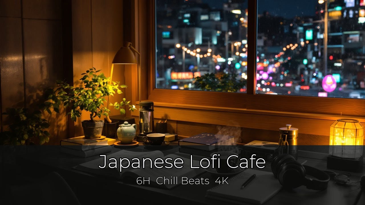 Japanese Lofi Cafe 6H — Chill Beats | Study & Relax | 4K
