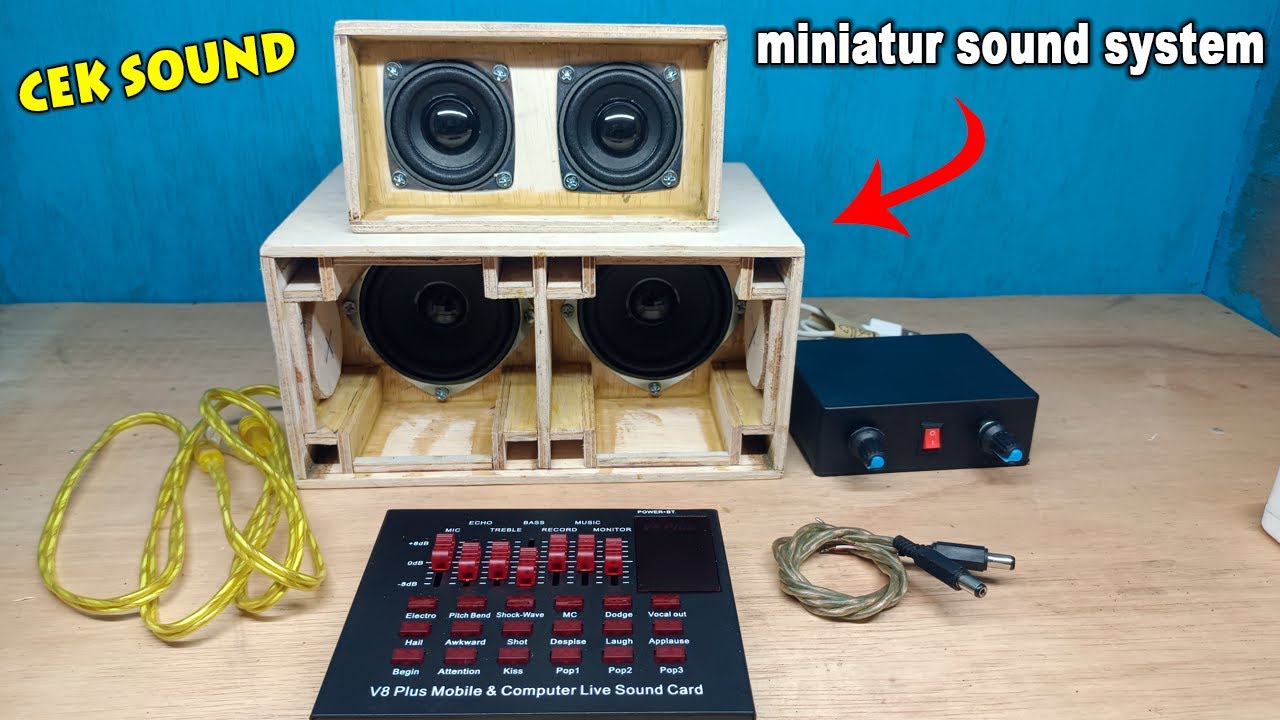 CEK SOUND MINIATUR SOUND SYSTEM PALING LARIS SEBELUM DI KIRIM KE PEMBELI