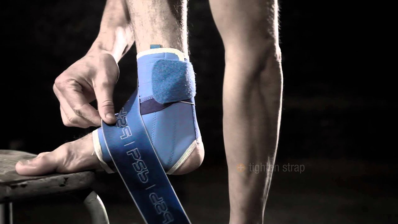 How to put on the PSB Ankle Brace 8?