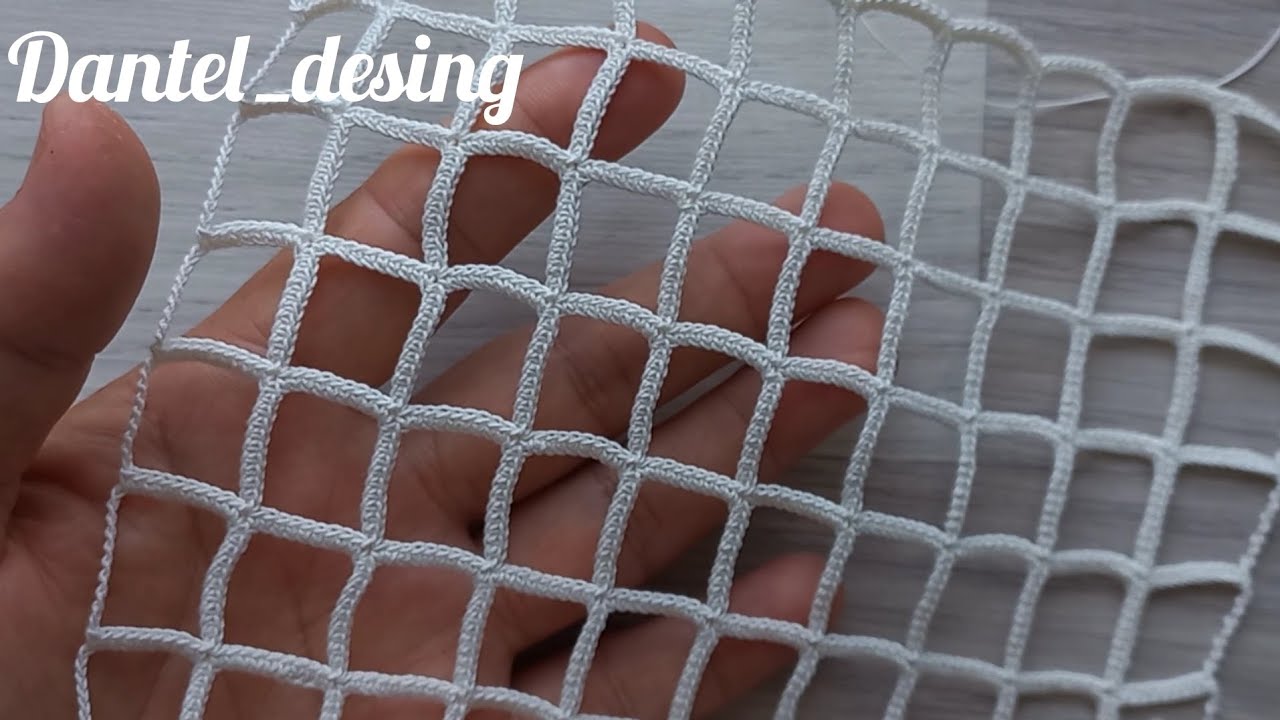 🌸Klasik Modelin Yeni Tekniği! File Dantel Anglez Yapımı Çok kolay 🌸