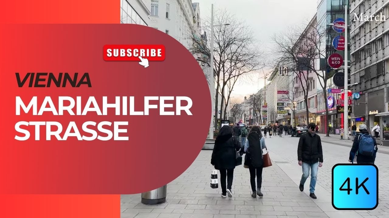 Vienna, Austria 🇦🇹| Walking Tour | Mariahilfer Straße | March 2023 | #4k