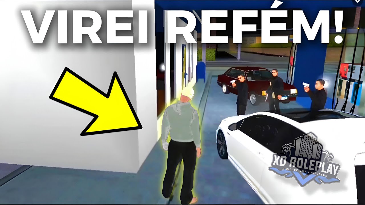 ( PART 1) XD ROLEPLAY 🚨 VIREI REFÉM De Um Assalto AO CAIXA E olha o que ACONTECEU 😡