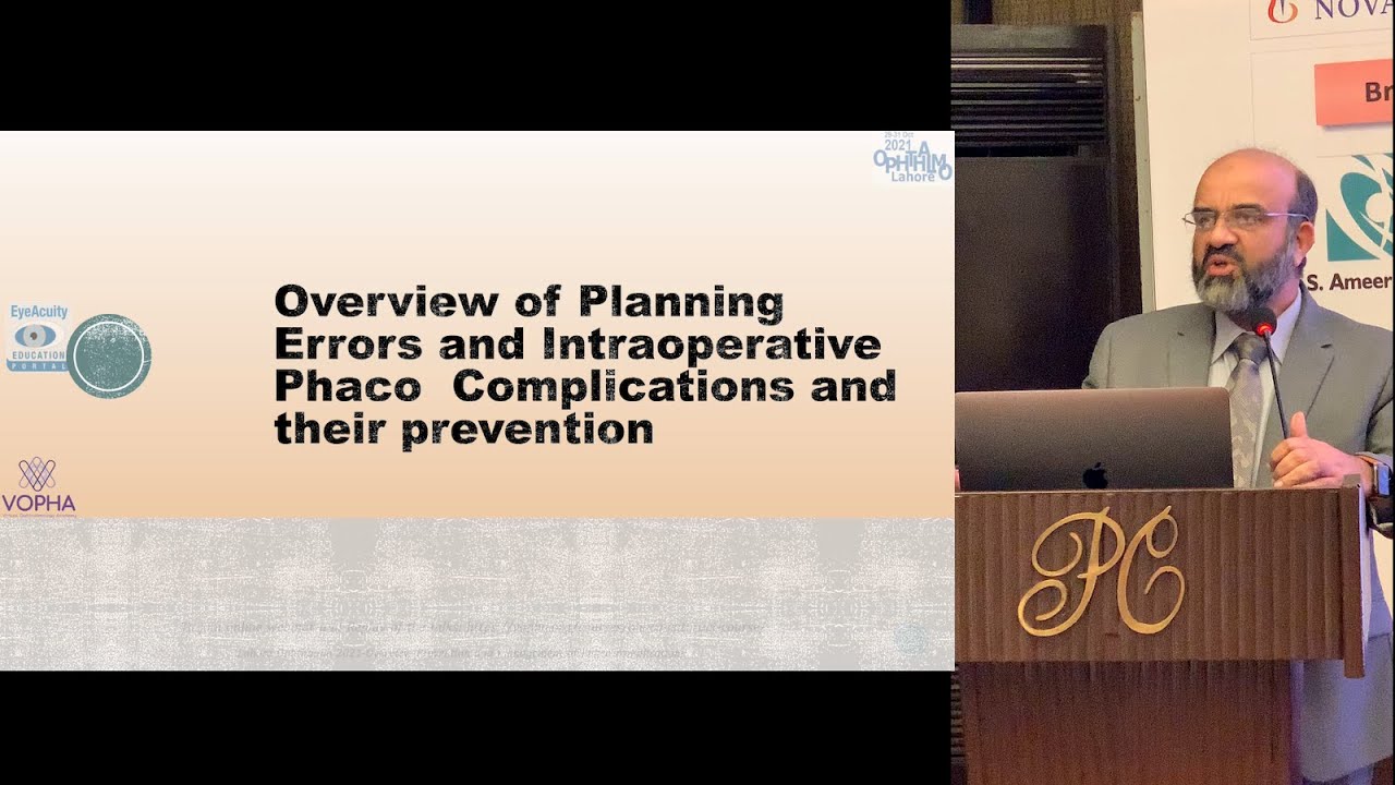 Lahore Ophthalmo 2021-Quick overview of Intra operative Phaco Complications and their Prevention