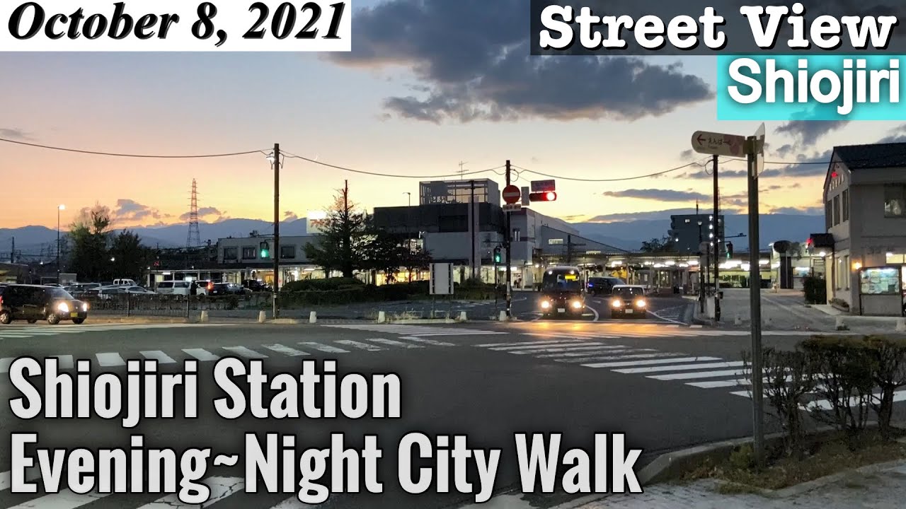 [Shiojiri Street View] Shiojiri Station : Night City Walk | Nagano | Japan Vlog ASMR #travel