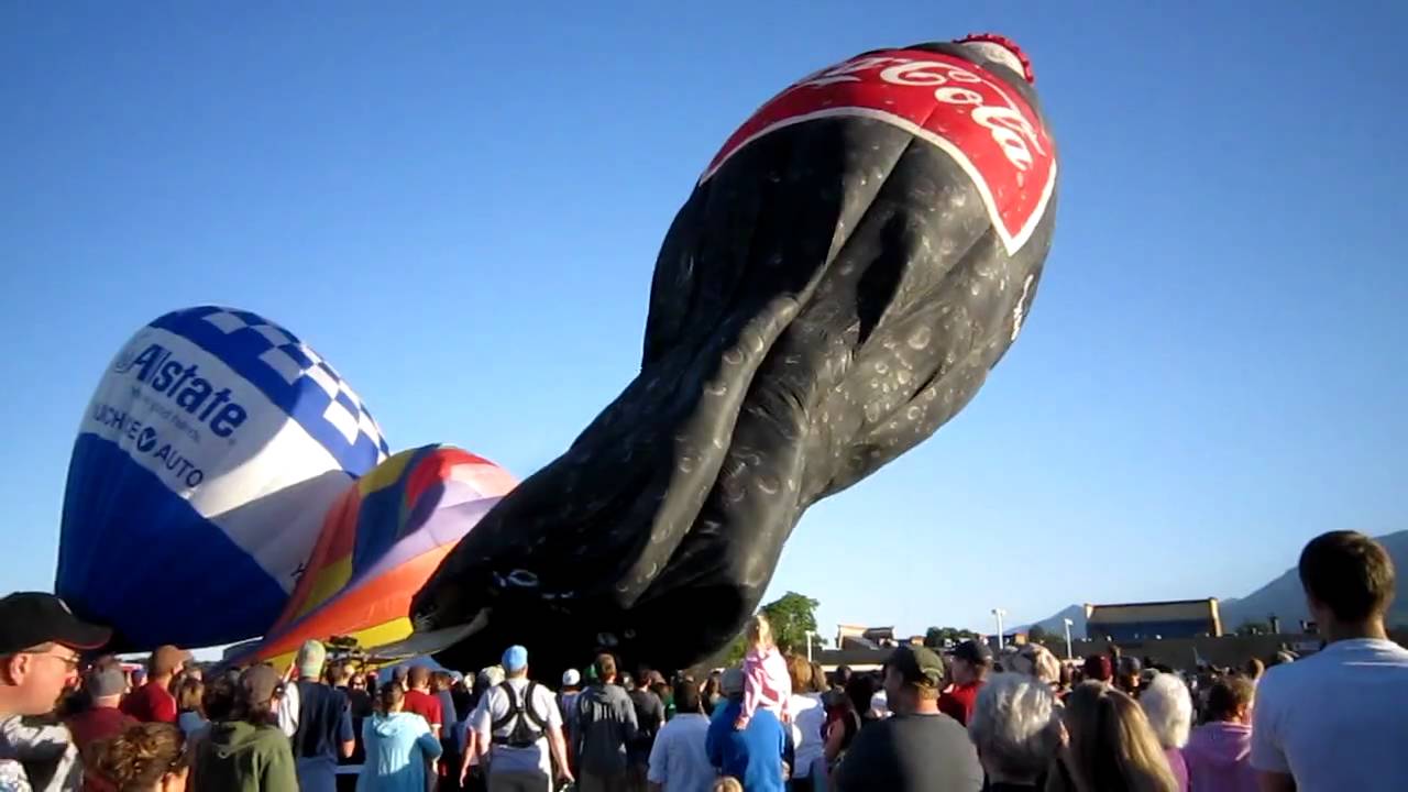 You won't believe what happens to this coke hot air balloon