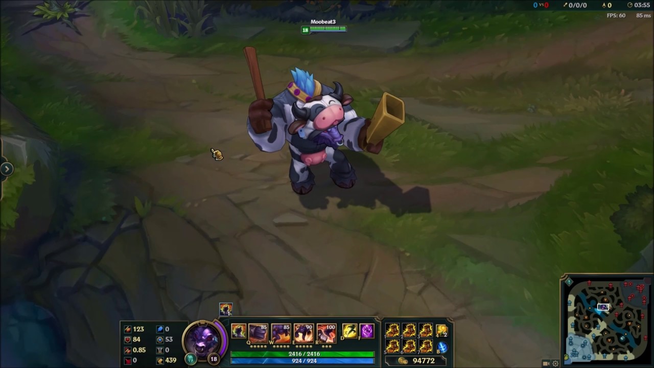 [3/10 PBE] Moo Cow Alistar /dance and recall SFX