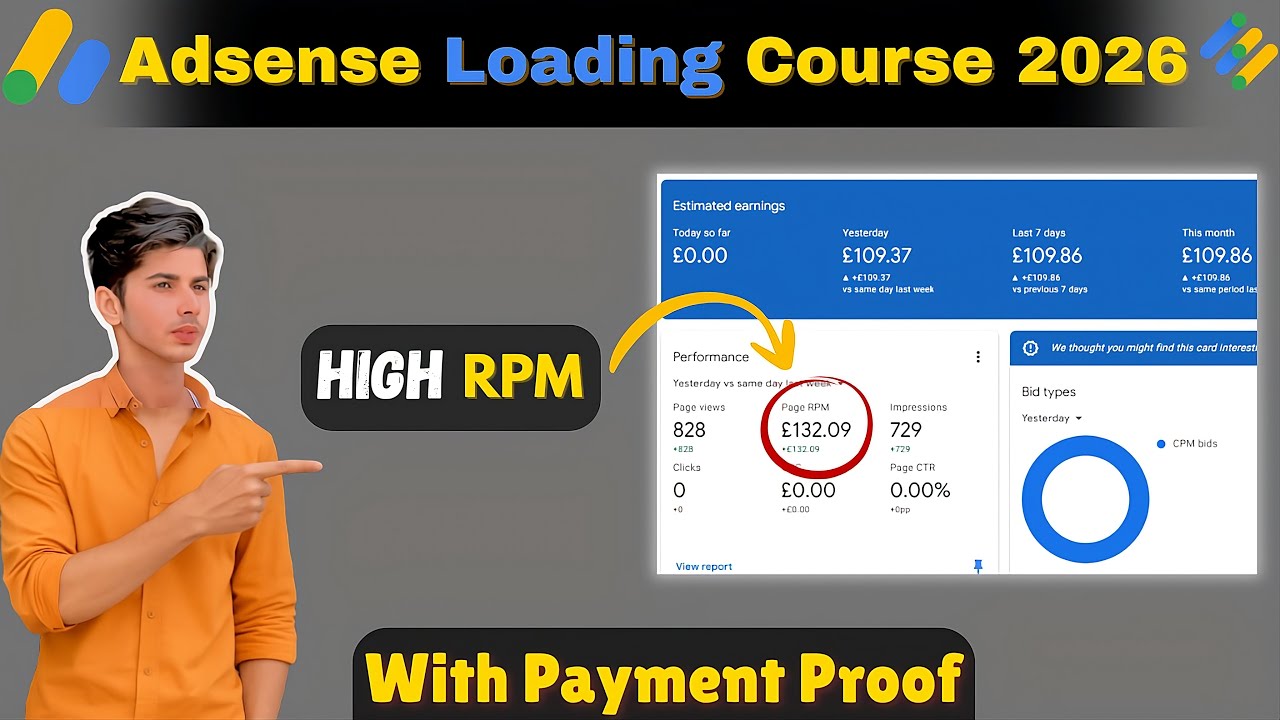 AdSense Loading Course 2026 | High RPM And Automation Course