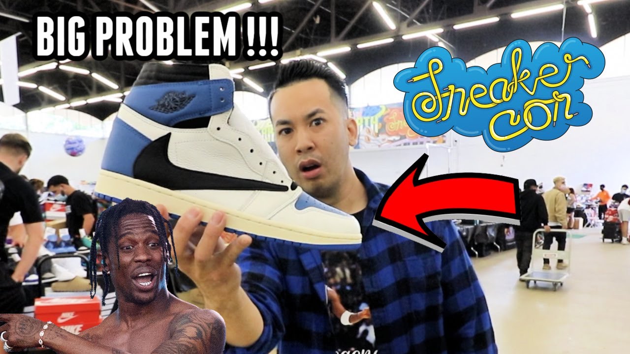 TRAVIS SCOTT x FRAGMENT JORDAN 1 EARLY LOOK @SNEAKERCON DALLAS
