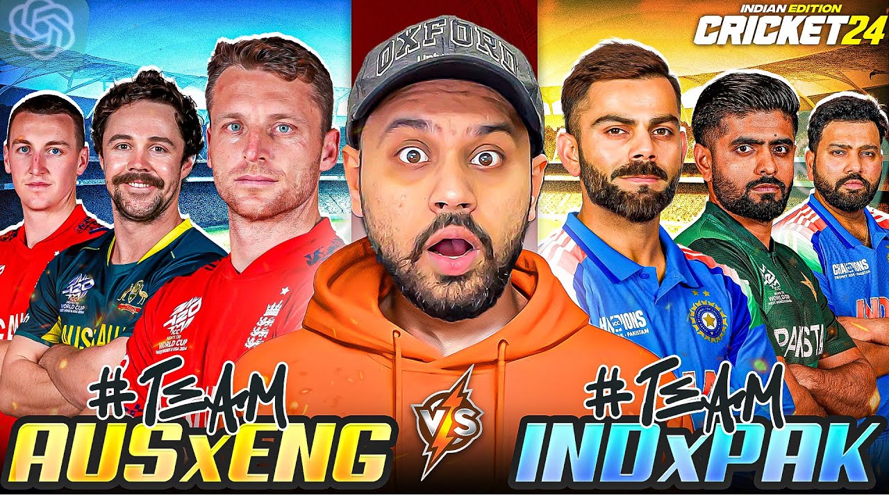 IND x PAK 🆚 AUS x ENG: Who Will Win❓Cricket 24 ❌ CHATGPT