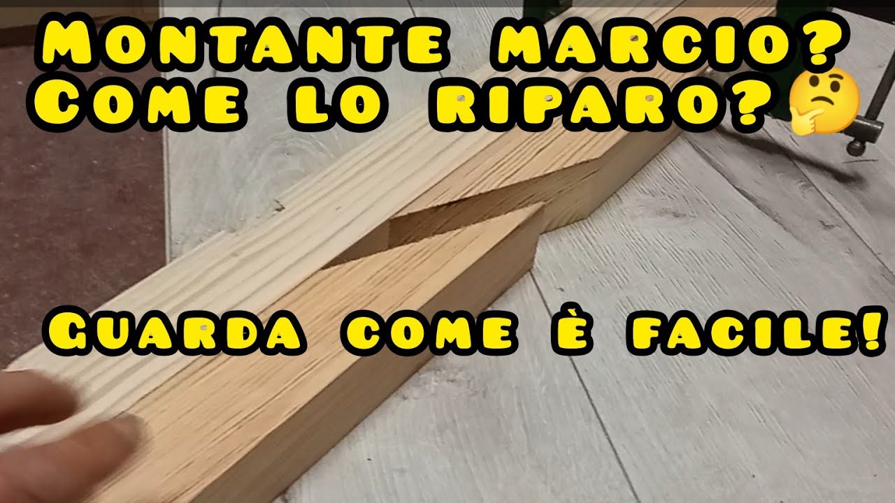 Nessun falegname ti spiega come riparare un montante marcio ?!? Niente paura è semplicissimo!