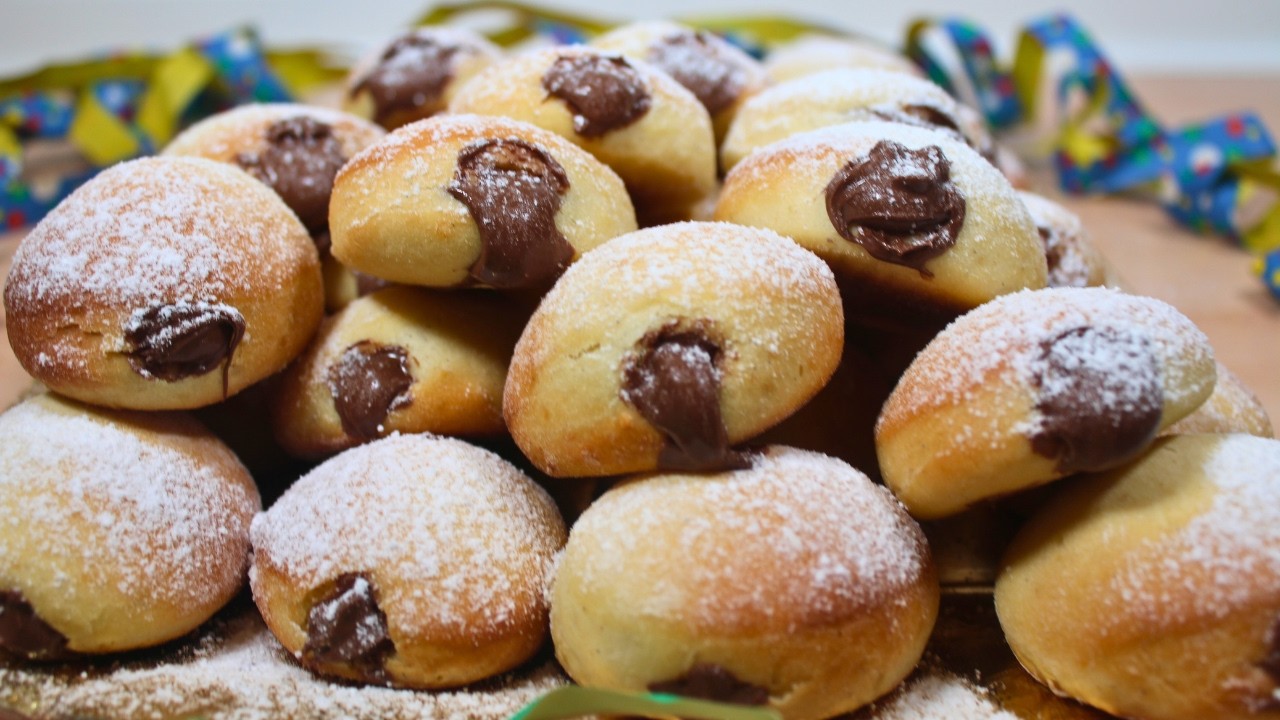 Bombe di Carnevale alla Nutella 🥳 😋