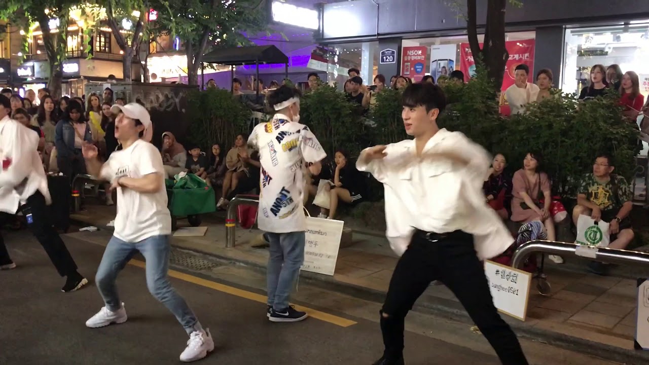 170618 Hongdae busking - BTS Fire