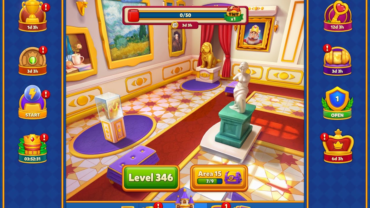 Royal Match Tutorials | Levels 346-358 First ￼| This one went pretty smoothly.