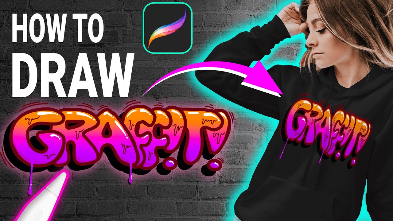 Как рисовать граффити в Procreate — Учебное пособие по Procreate для начинающих