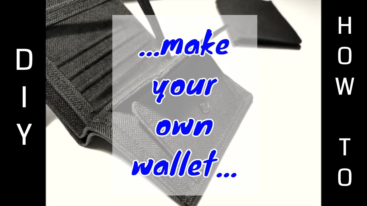 How I Made A Wallet - Easy Step-by-Step Canvas Wallet - DIY - How to