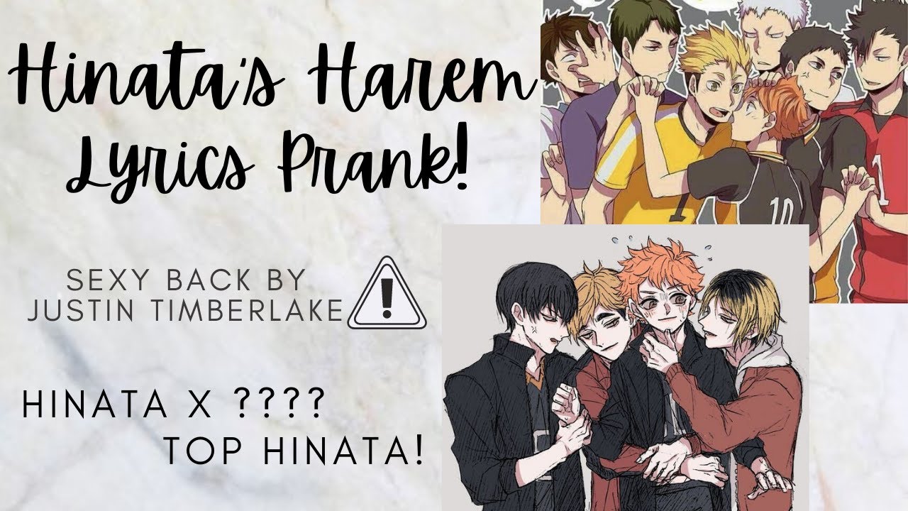 Haikyuu - Hinata's Harem Lyrics Prank (Sexyback) // Top Hinata // Hinata X ????
